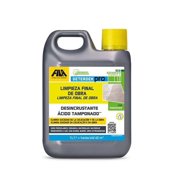 Detergente FILA limpieza final obra Dete