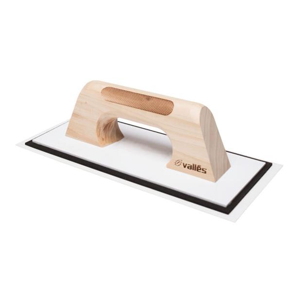 Llana plastico blanco microcemento VALLES. Medidas: 300 x 150 mm