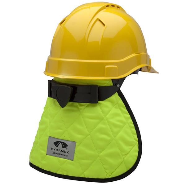 Protector Pyramex refrescante para cuello amarillo