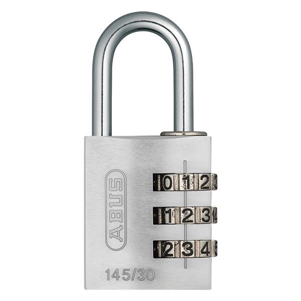 CANDADO COMBINACION ALUMINIO 30MM PLATA