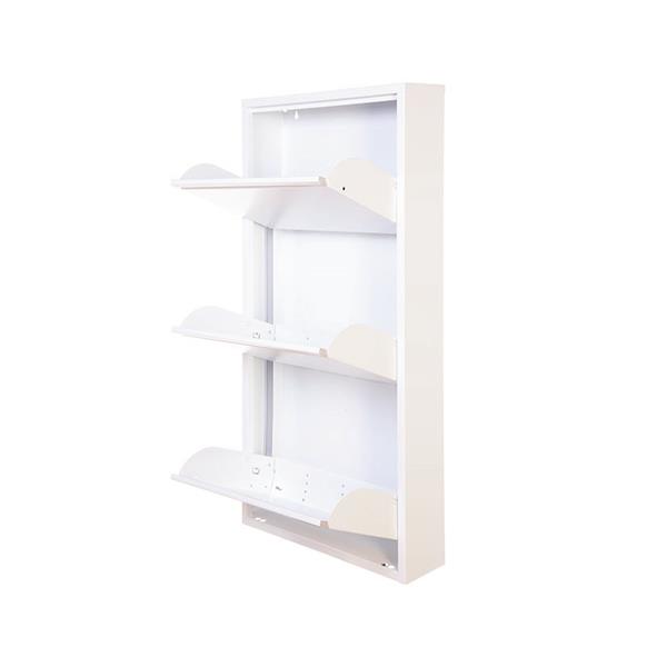 Zapatero 3 modulos blanco Dunne 50X13,5X103 cm.