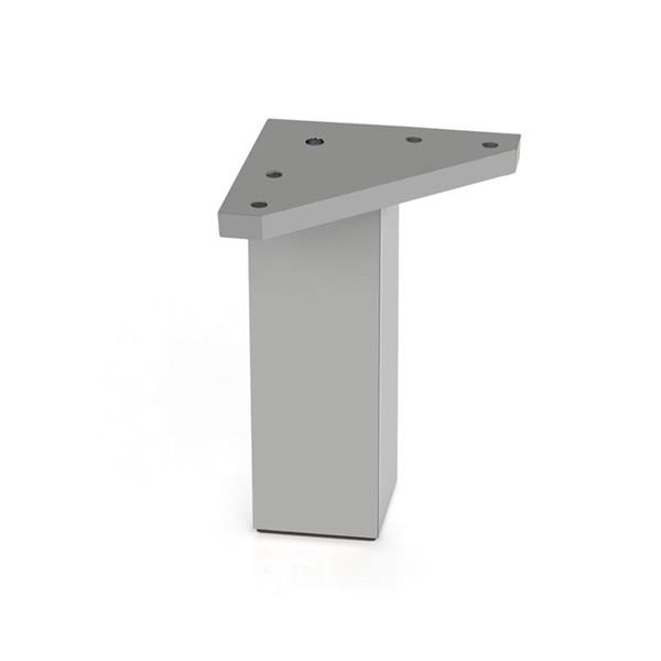 Pata cuadr.abs 40x1h00 mm. Alum. Mate
