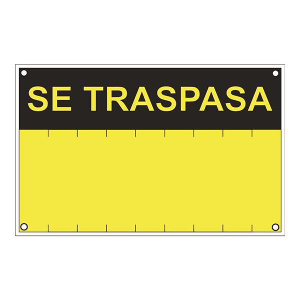 SE&Ntilde;AL LUMINISCENTE "SE TRASPASA" 35X45=RD50402