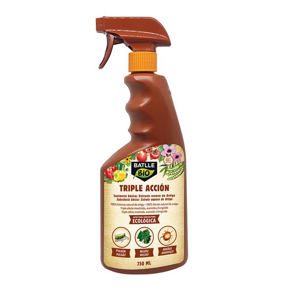 Insecticida, fungicida y acaricida triple accion ECO 750 ml