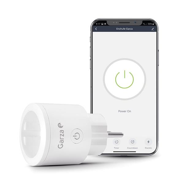 Enchufe inteligente smart wifi modelo Garza 2 unidades