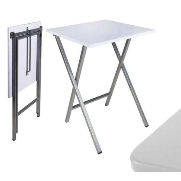 MESA CUADRADA PLEGABLE BLANCA