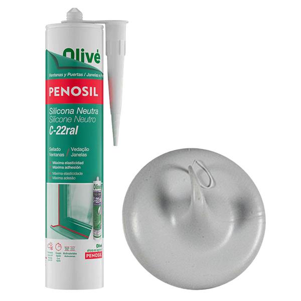 Silicona neutra sellado de ventanas C-22c gris ES-PT 300ml
