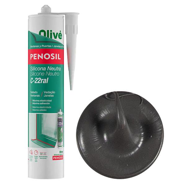 Silicona neutra sellado de ventanas C-22c Ral 7022 ES-PT 300ml
