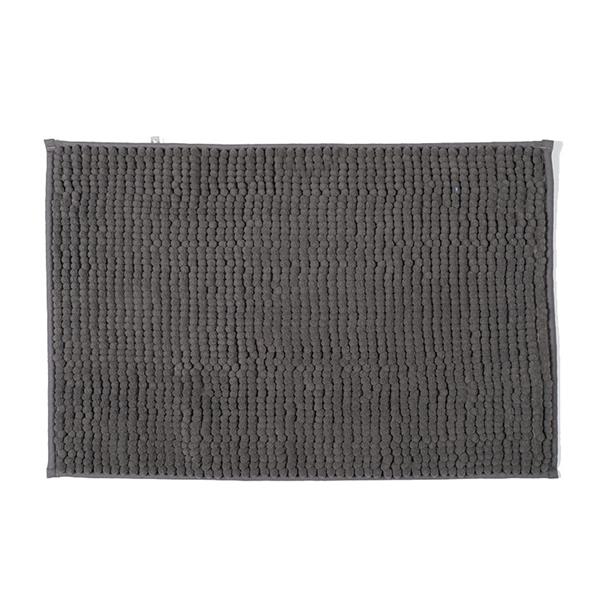 Alfombra bano chenilla microfibra 40x60 cm. gris