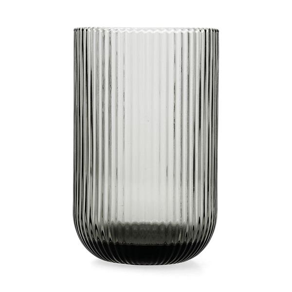 JUEGO 6 VASOS VIDRIO GRIS FOSIL 46CL
