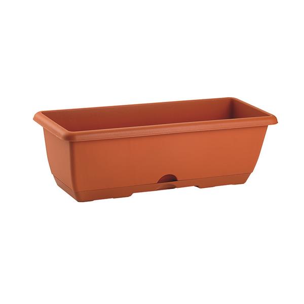 JARDINERA BALCONERA SIN SOPORTE N11 - 20X50X17.5cm - TERRACOTA