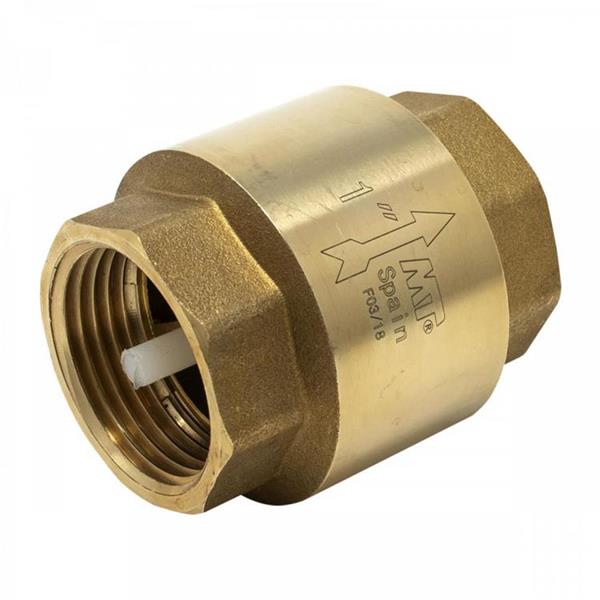 VALVULA DE RETENCION LIGERA H-H 3/4 PN16 CON OBTURADOR PLASTICO