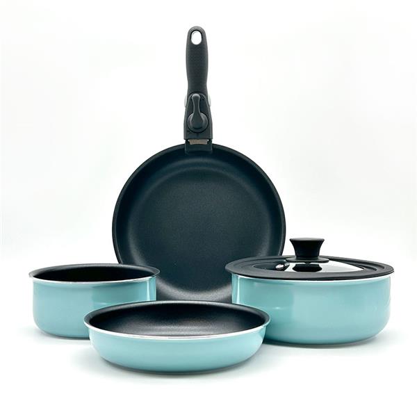Bateria cocina compuesta por 8 piezas. Easy Click.