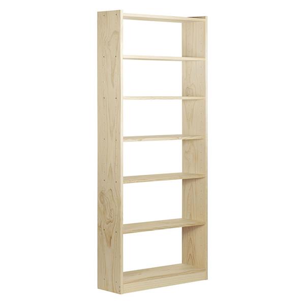 Libreria pino macizo GALA seite baldas. 79,6x25xh.216,7 cm.