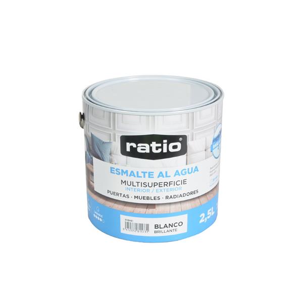 Esmalte acrilico multisuperficie ratio brillante blanco 2,5 l.