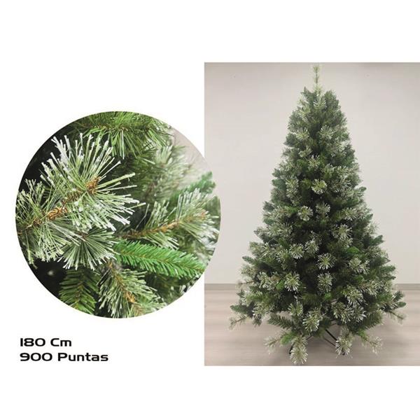 Pino Navidad nevado. 180 cm. 900 puntas.