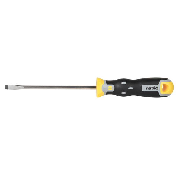 Destornillador boca plana 4x75 mm. RATIO PRO SERIES