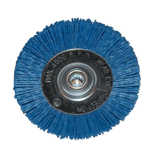 Cepillo nylon azul circular 100 mm. RATIO