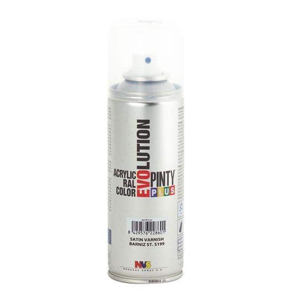 Pintura en spray PINTYPLUS acrilica Evolution 200 ml Color Barniz sati