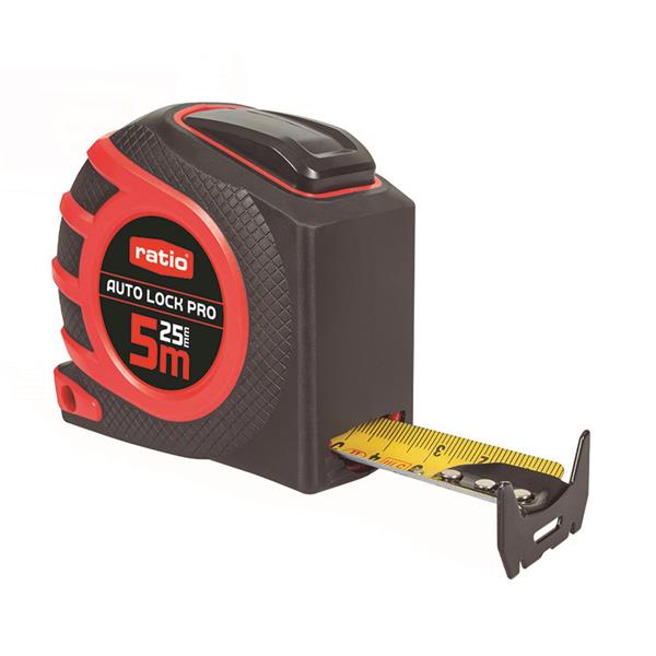 Flexometro cinta 25/5m. Autolock Pro. RATIO.