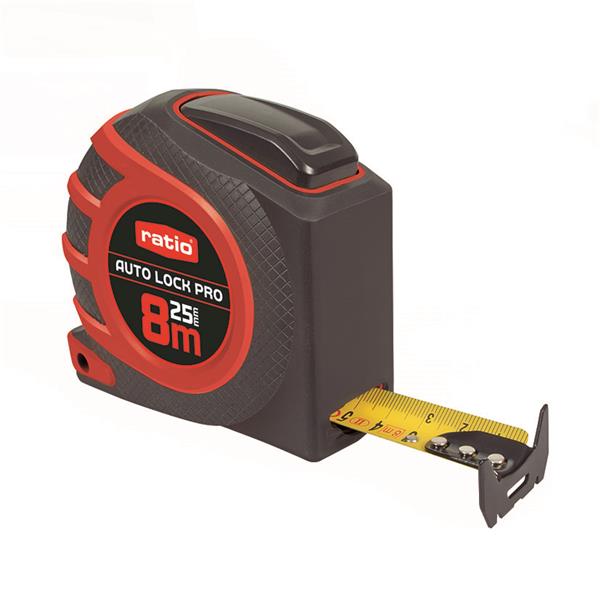 Flexometro cinta 25/8m. Autolock Pro. RATIO.