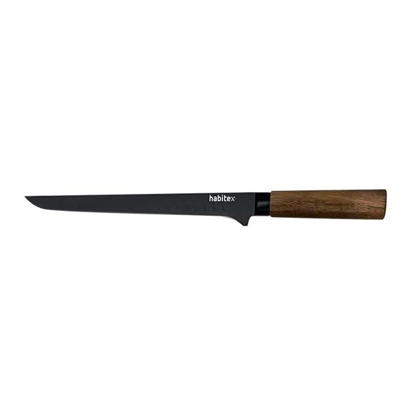 Cuchillo jamonero forjado Dark 25 cm. Hoja 2,5 mm. Habitex