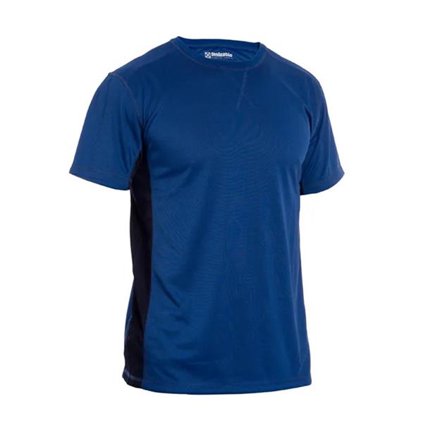 Camiseta manga corta jet azul/rojo t/m