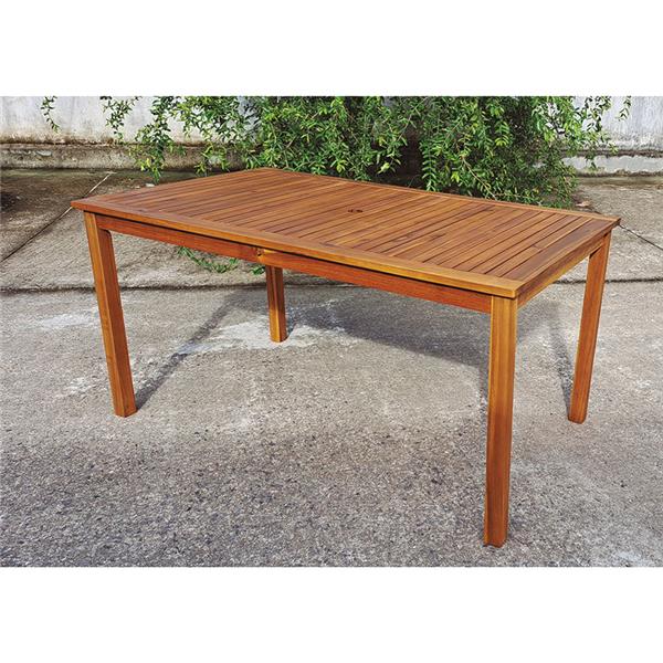 Mesa madera acacia 150x90xh74 cm.