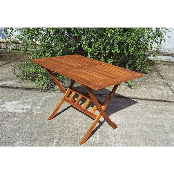 MESA PLEGABLE MADERA ACACIA 120x70 CM