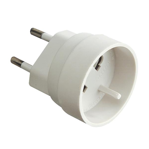 Adaptador europeo universal 10a  blanco