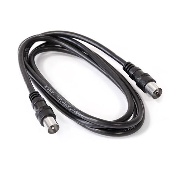 Cable conexion antena / tv 2,5 m. negro