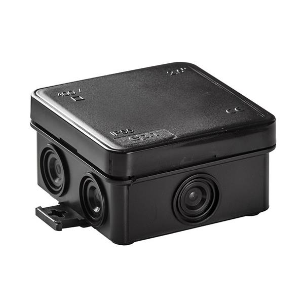 Caja mini estanca 75x75x39 negro