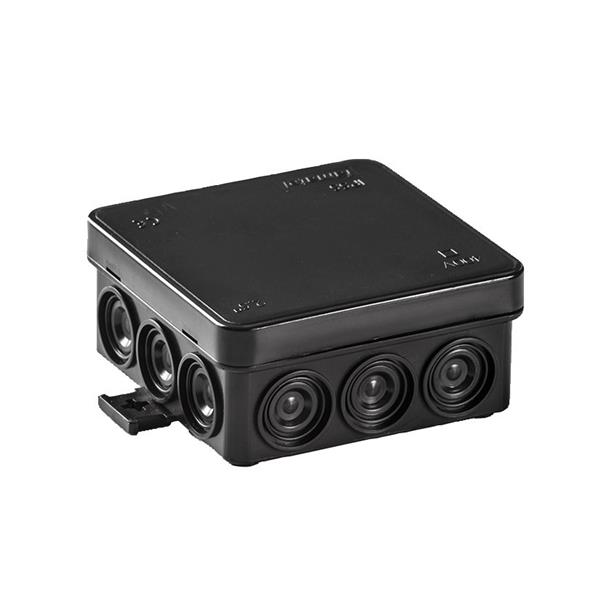 Caja mini estanca 85x85x39 negro