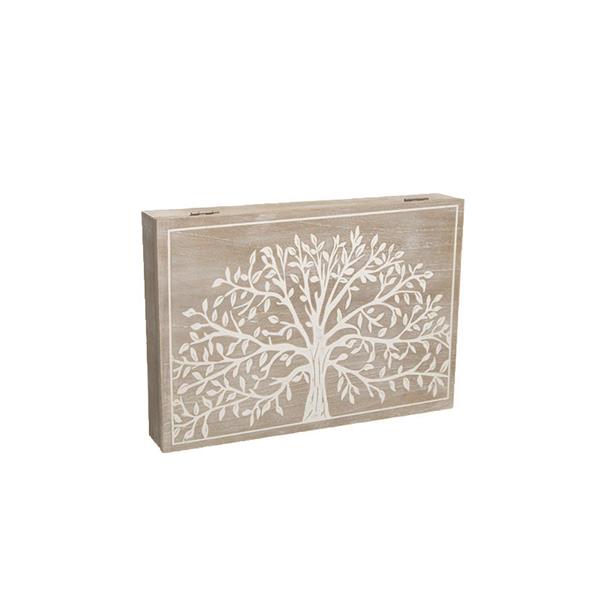 Tapa contador madera. Arbol de la Vida