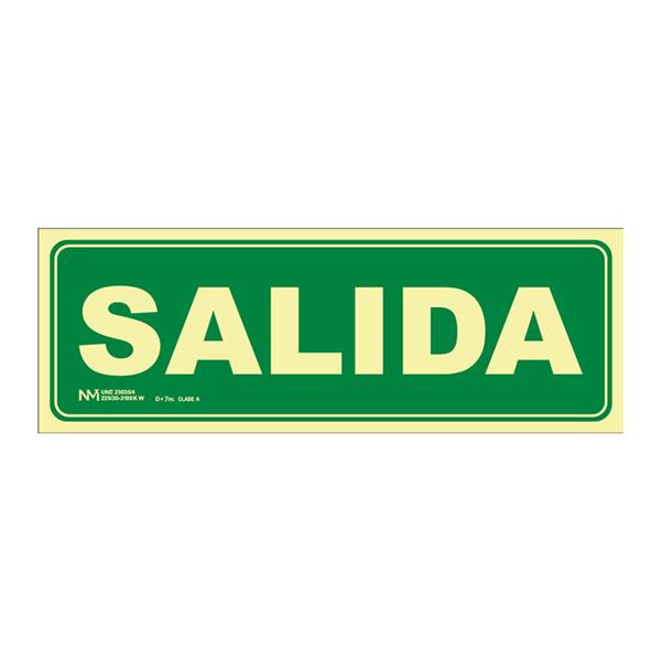 SE?AL SALIDA PVC 1MM CLASE A 105X300 MM