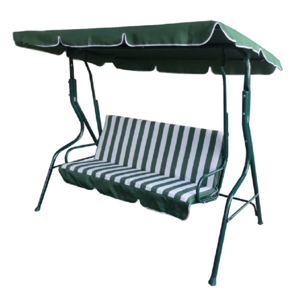 Balancin 3 plazas 180x115x157 cm. Color verde.