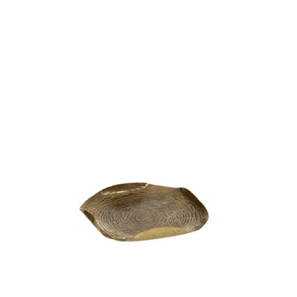 BANDEJA RED BOR PLEG MET ORO S (22x22x3cm)