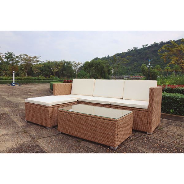 Conjunto Lanzarote III. Ratan sintetico + chaise long.
