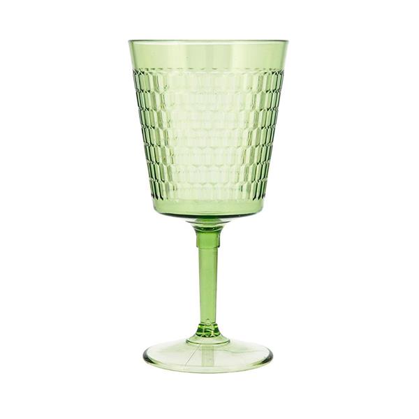 Copa de vino 42 cl.poliestireno verde serie Viba Quid (min. 12 un.)