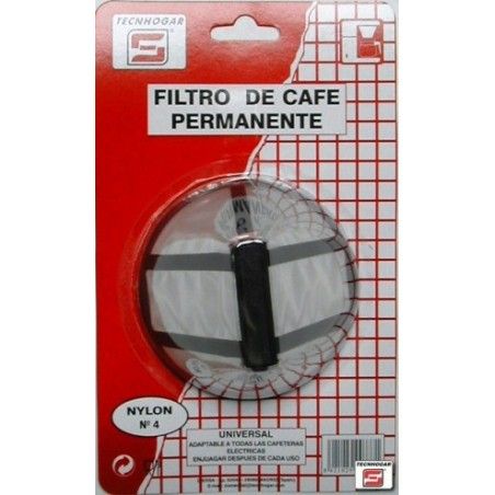 FILTRO CAFE PERMANENTE NYLON N&ordm;4 TECNHO