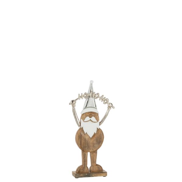 PAPA NOEL HO EN PIE MAD PLA S (25x6x53cm)