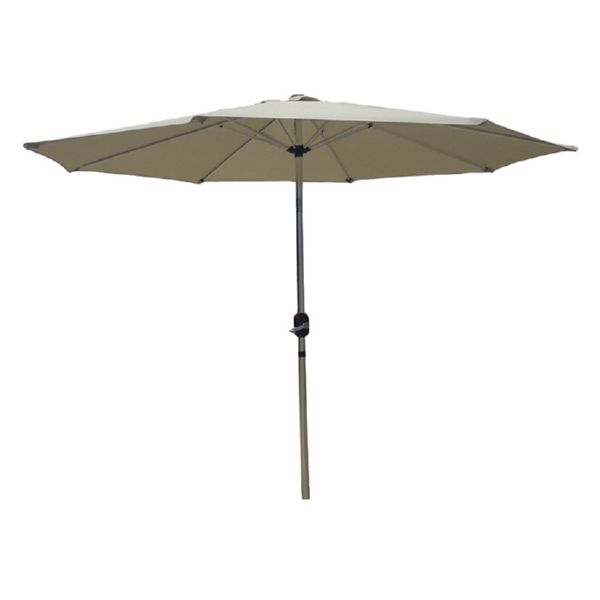 Parasol aluminio 2,7 m. Manivela &Oslash; 38 mm (imit. inox.)