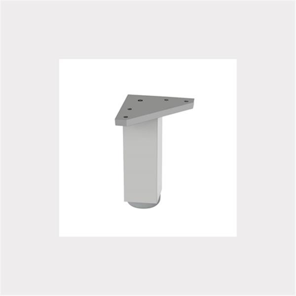 PATA CUADRADA 40*100MM ALUMINIO MATE
