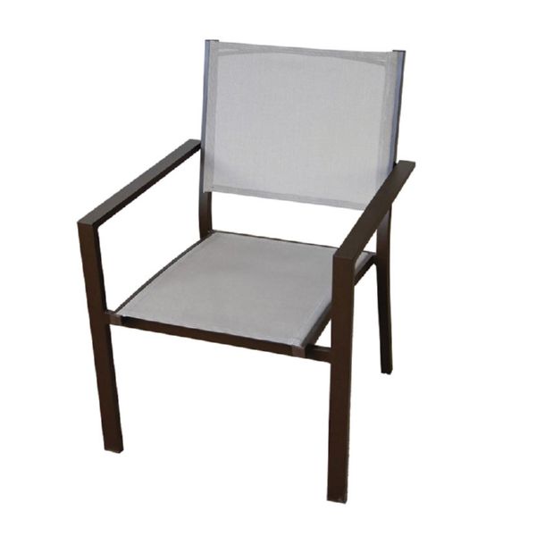 SILLA ORLANDO aluminio/textilene c/brazos