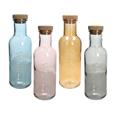Botella vidrio 1 litro Pop tapon corcho. Colores surtidos