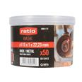 50 discos corte inox. Basic. 115 mm. RATIO.