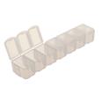 Caja de pastillas. Desmontable. 7 dias. Blanco.