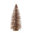 ARBOL DE NAVIDAD LENTEJUELAS MADERA MARRON L 70X27CM