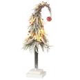 ARBOL DE NAVIDAD GORRO  LED NIEVE VERDE ROJO M 55X18CM