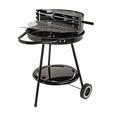 BARBACOA CARBON &Oslash; 38X60CM RUEDAS